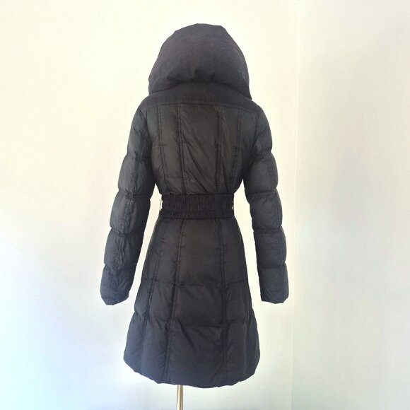 Marciano black belted puffer coat, S - Picture 3 of 15